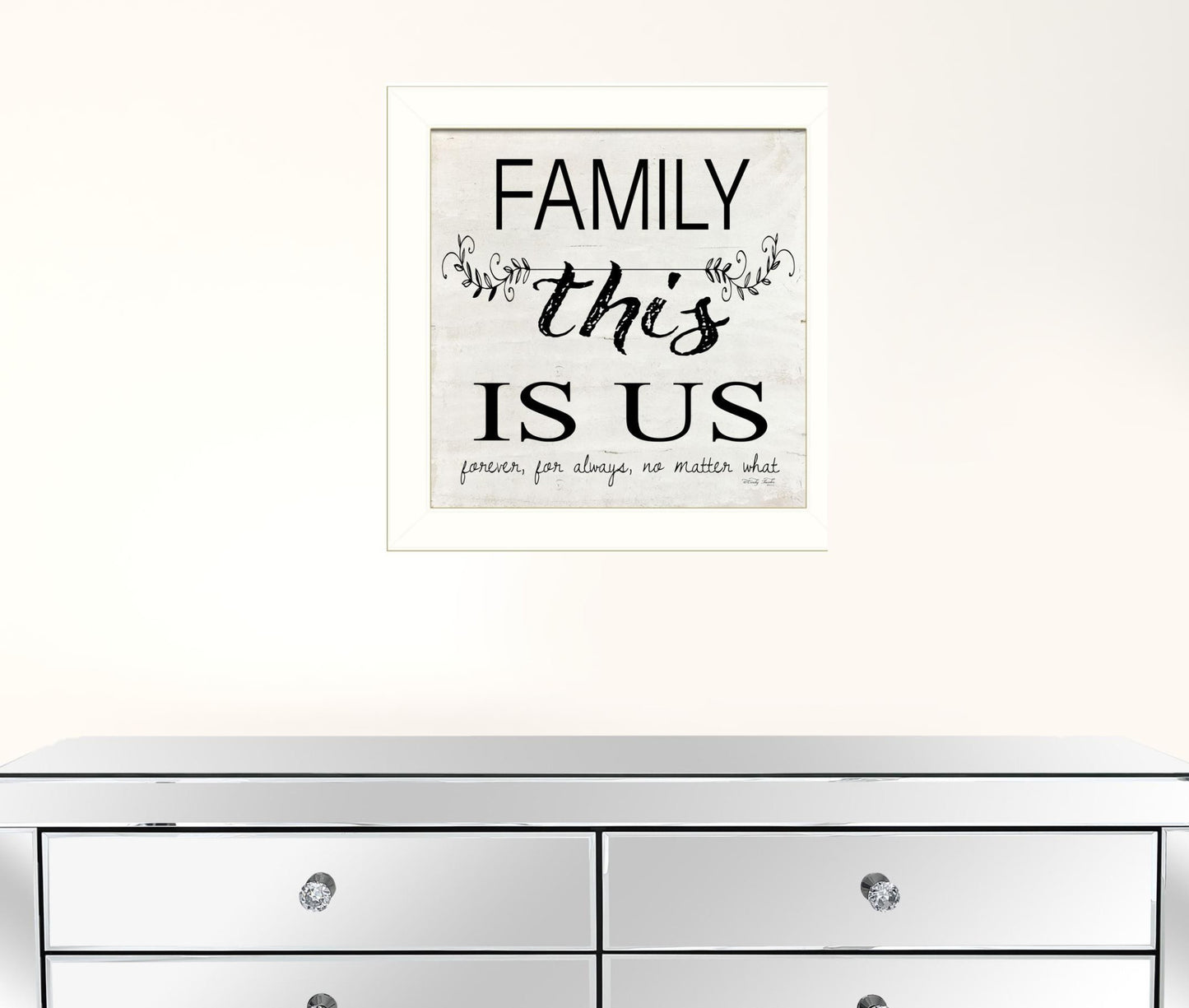 Family This is Us 2 White Framed Print Wall Art