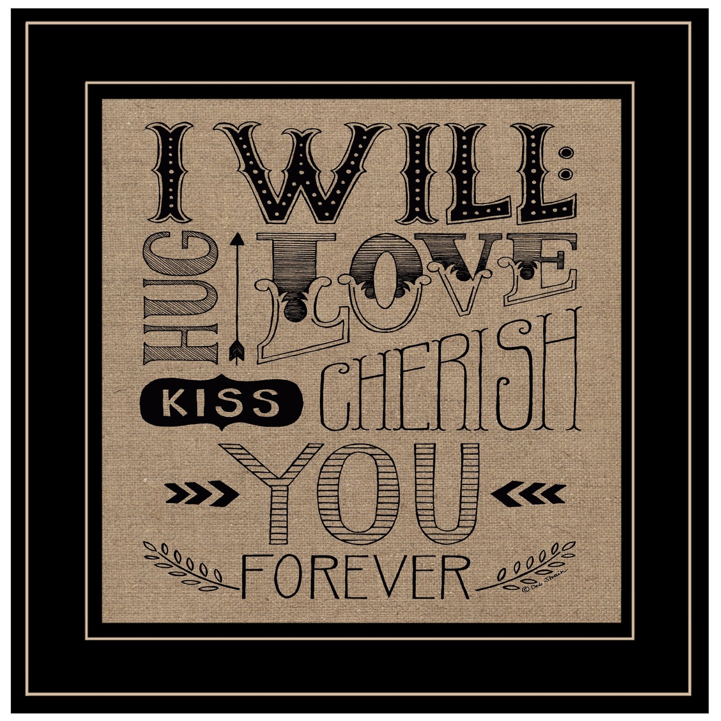 Forever 2 Black Framed Print Wall Art