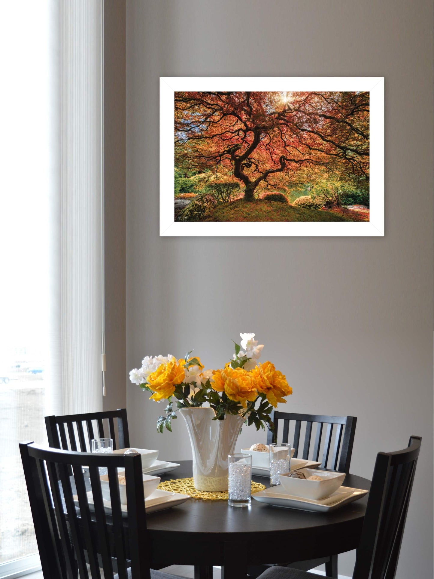 First Colors Of Fall I 1 White Framed Print Wall Art