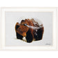 Bear In The Mountains 1 White Framed Print Wall Art