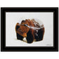 Bear In The Mountains 2 Black Framed Print Wall Art