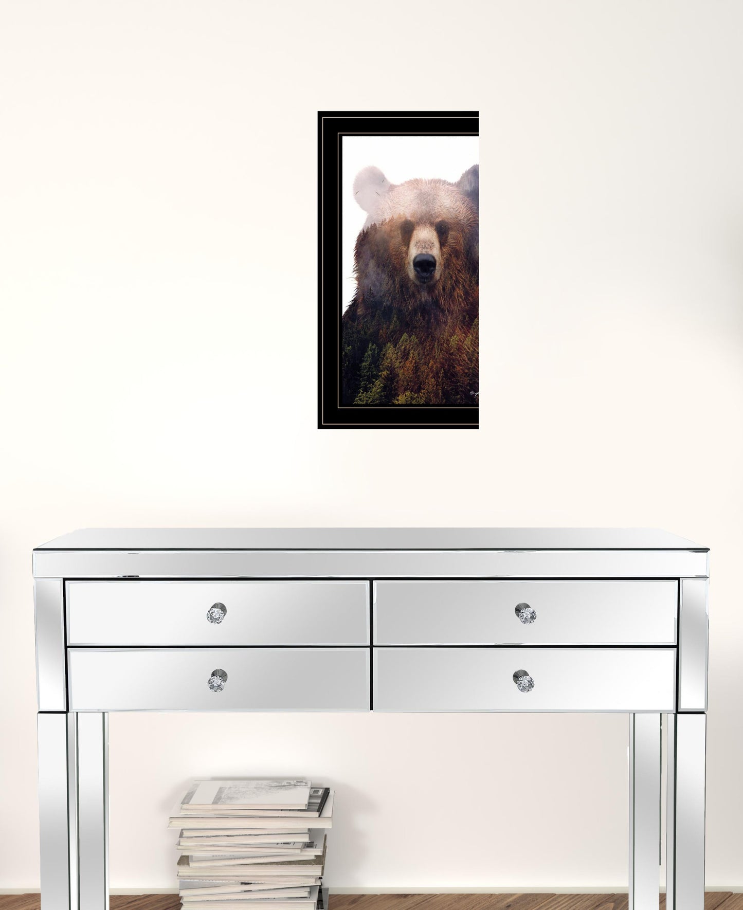 King Of The Forest 4 Black Framed Print Wall Art