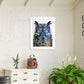 Night Owl 2 White Framed Print Wall Art