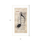 Music 4 White Framed Print Wall Art