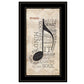 Music 5 Black Framed Print Wall Art