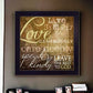 Live Simply 2 Black Framed Print Wall Art