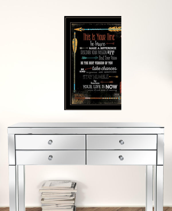 This is Your Time 2 Black Framed Print Wall Art