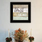 Trust in the Lord 2 Black Framed Print Wall Art