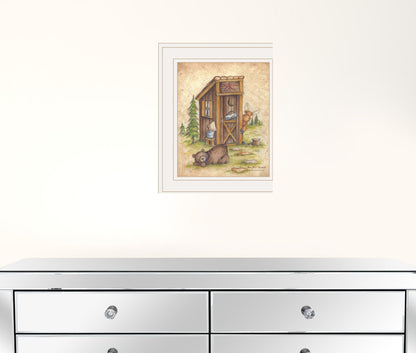 Still Waiting 1 White Framed Print Wall Art