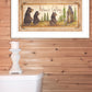 Natures Calling 2 White Framed Print Bathroom Wall Art