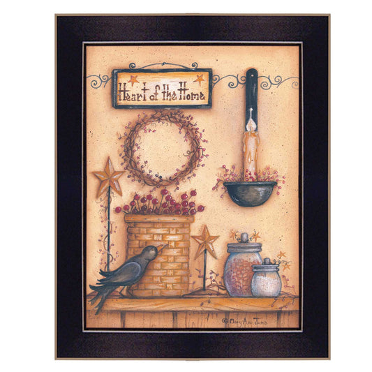 Heart of the Home 5 Black Framed Print Wall Art