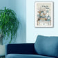 No Place Like Home 6 White Framed Print Wall Art