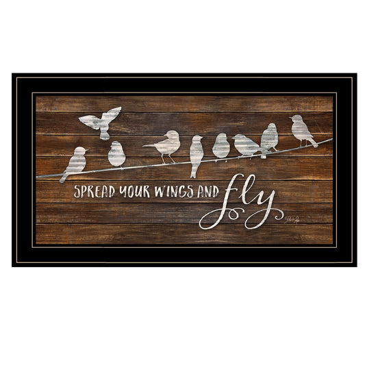 Spread Your Wings and Fly 2 Black Framed Print Wall Art