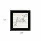 Simple Words Faith 2 Black Framed Print Wall Art