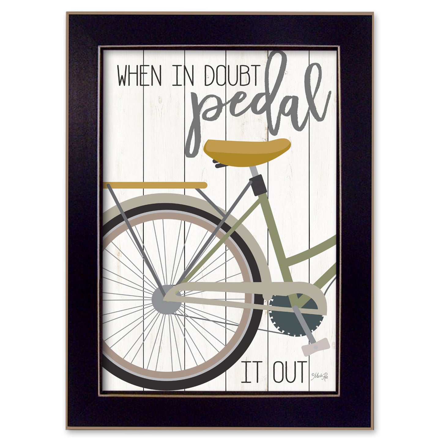 When In Doubt Black Framed Print Wall Art