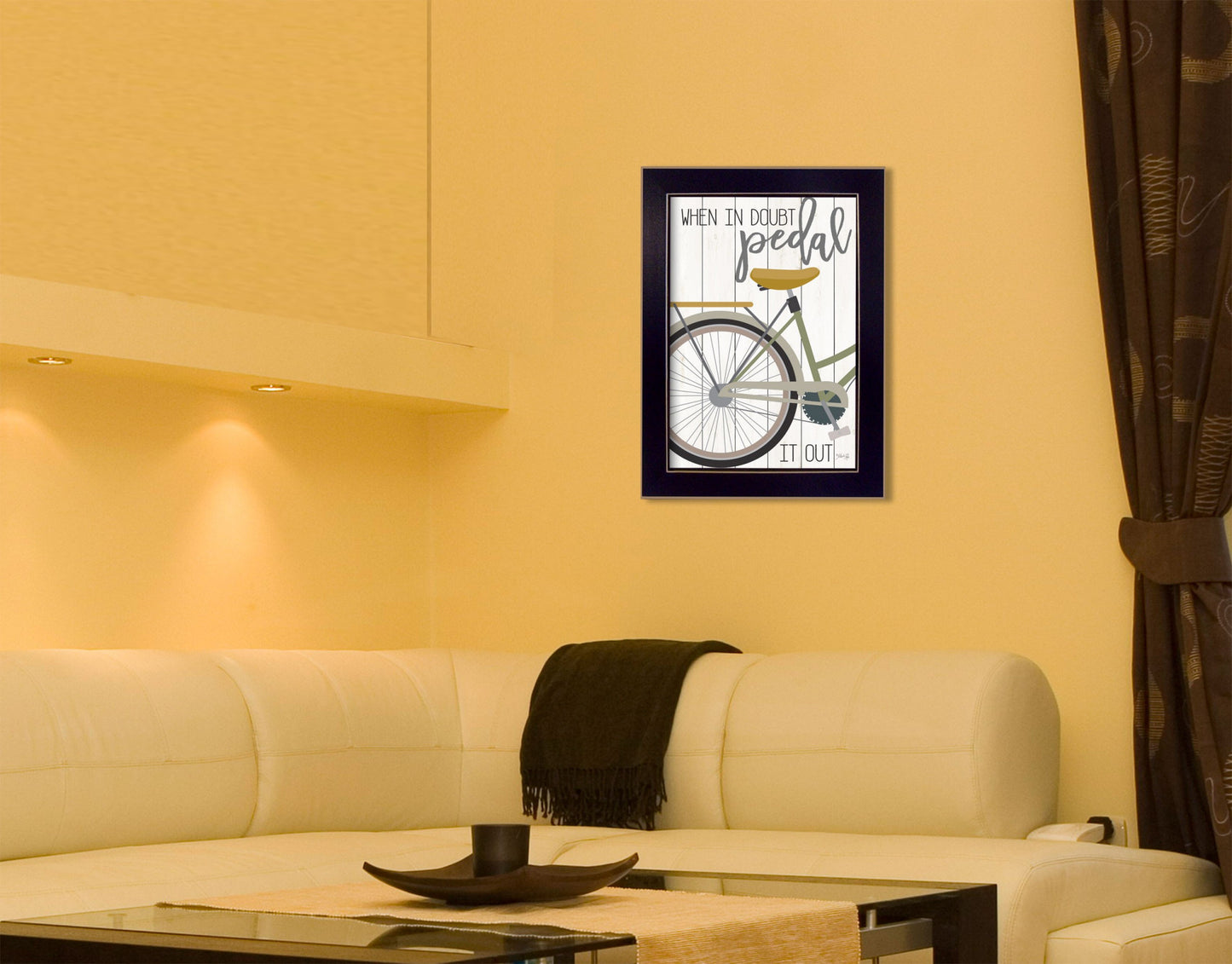 When In Doubt Black Framed Print Wall Art