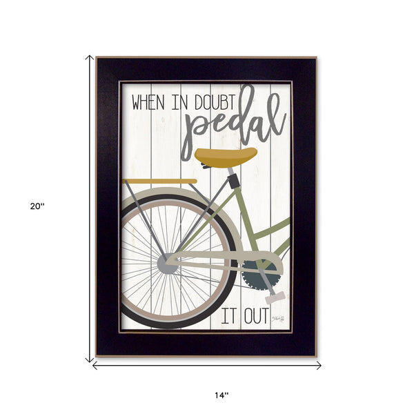 When In Doubt Black Framed Print Wall Art