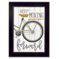 Moving Forward Black Framed Print Wall Art