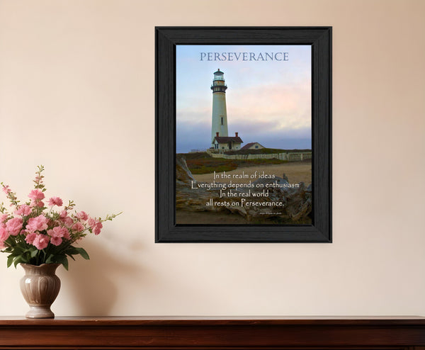 Perseverance 2 Black Framed Print Wall Art