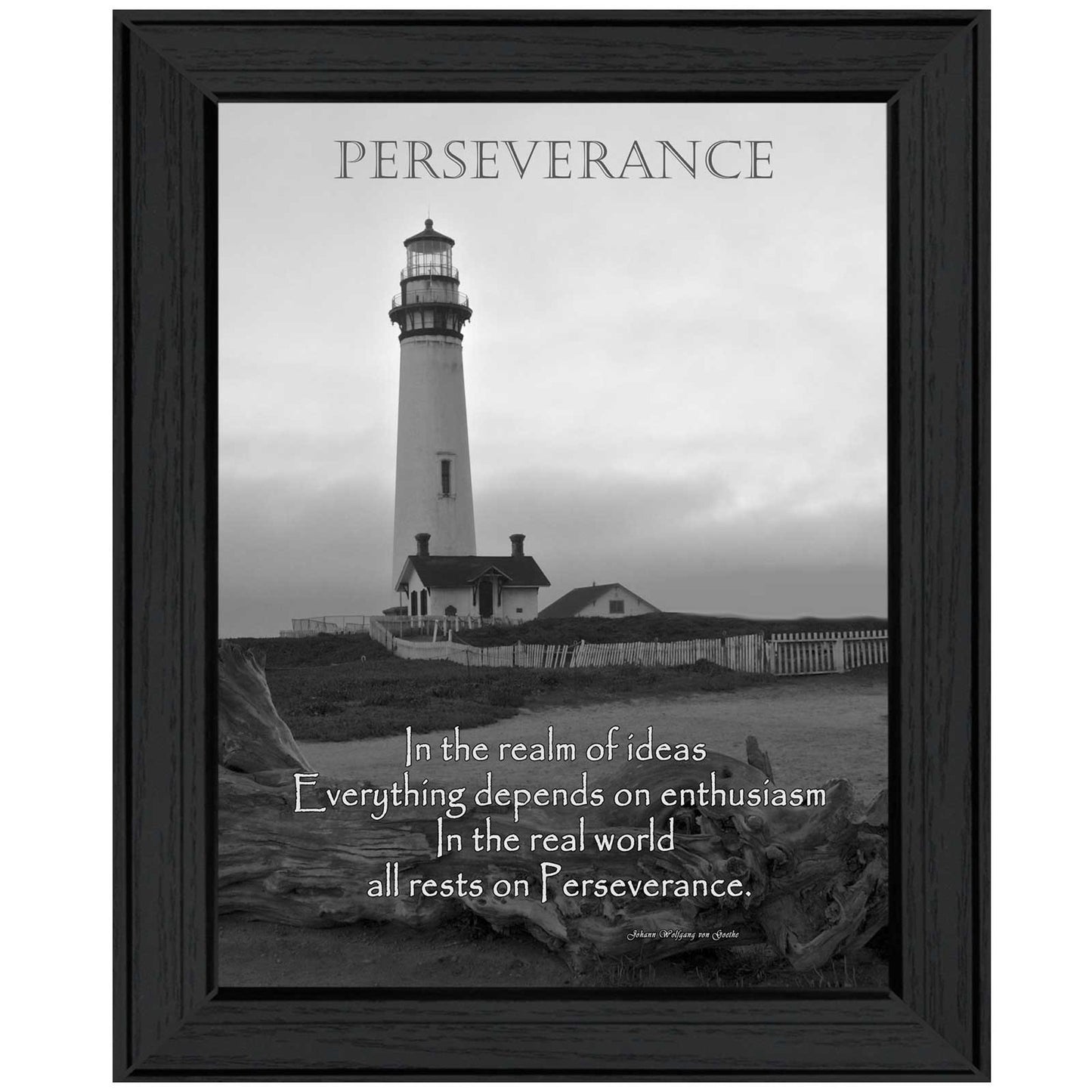 Perseverance 4 Black Framed Print Wall Art