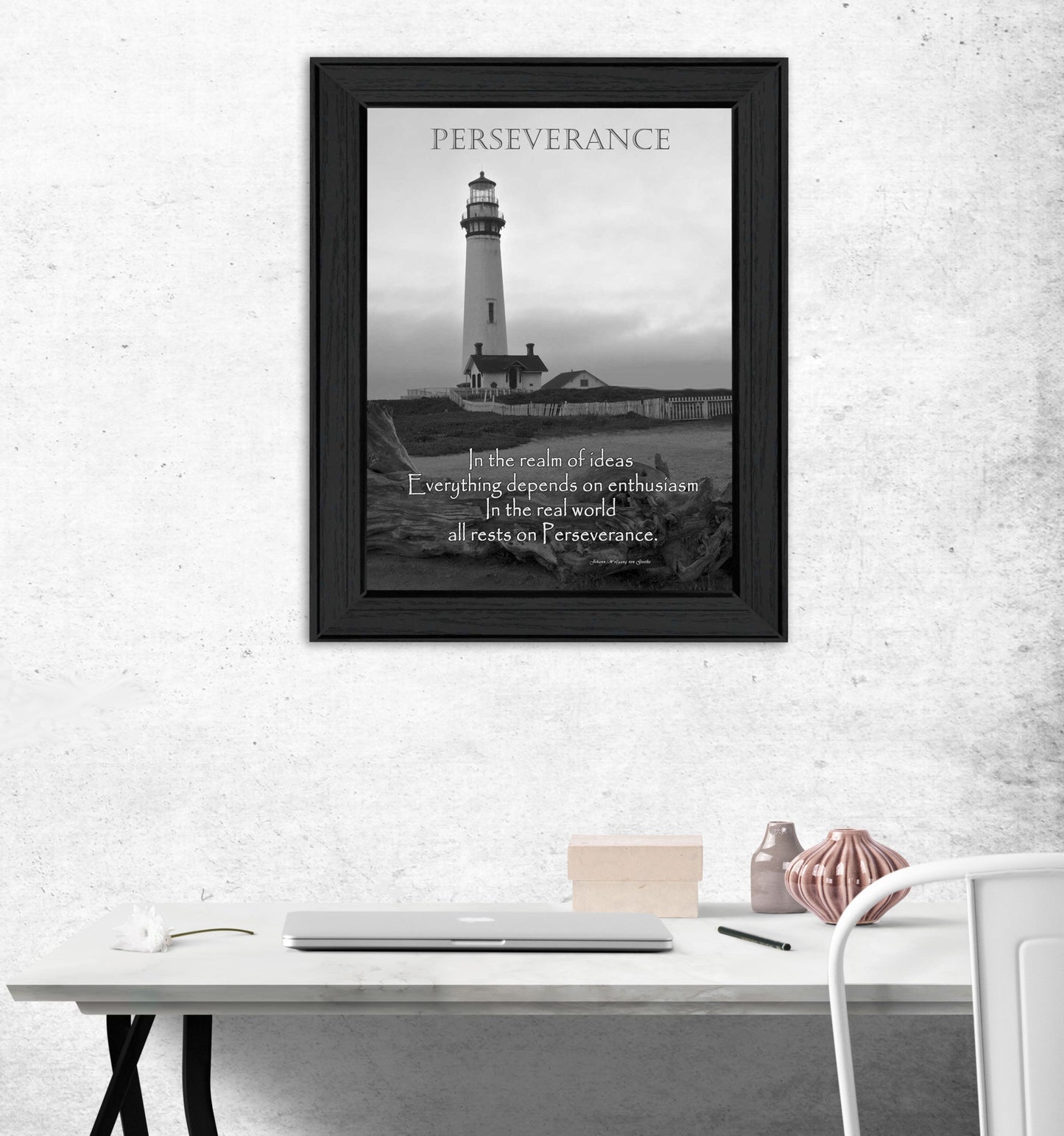 Perseverance 4 Black Framed Print Wall Art