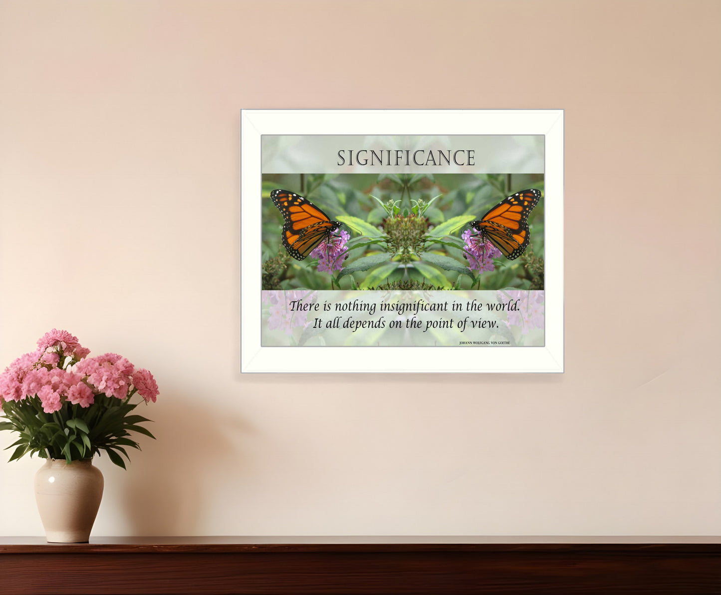 Significance 4 White Framed Print Wall Art