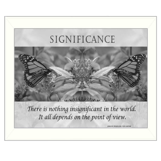 Significance 6 White Framed Print Wall Art