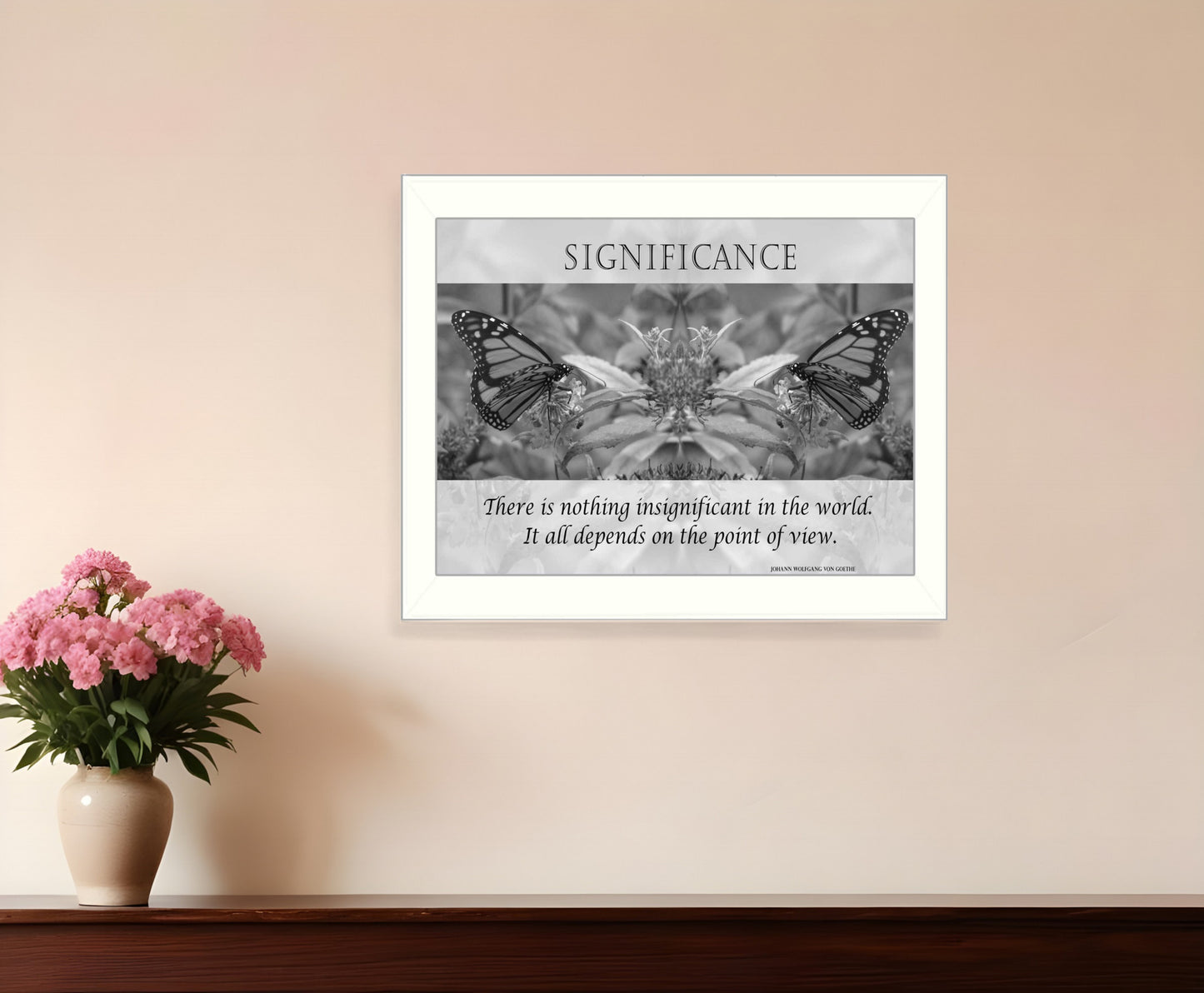 Significance 6 White Framed Print Wall Art