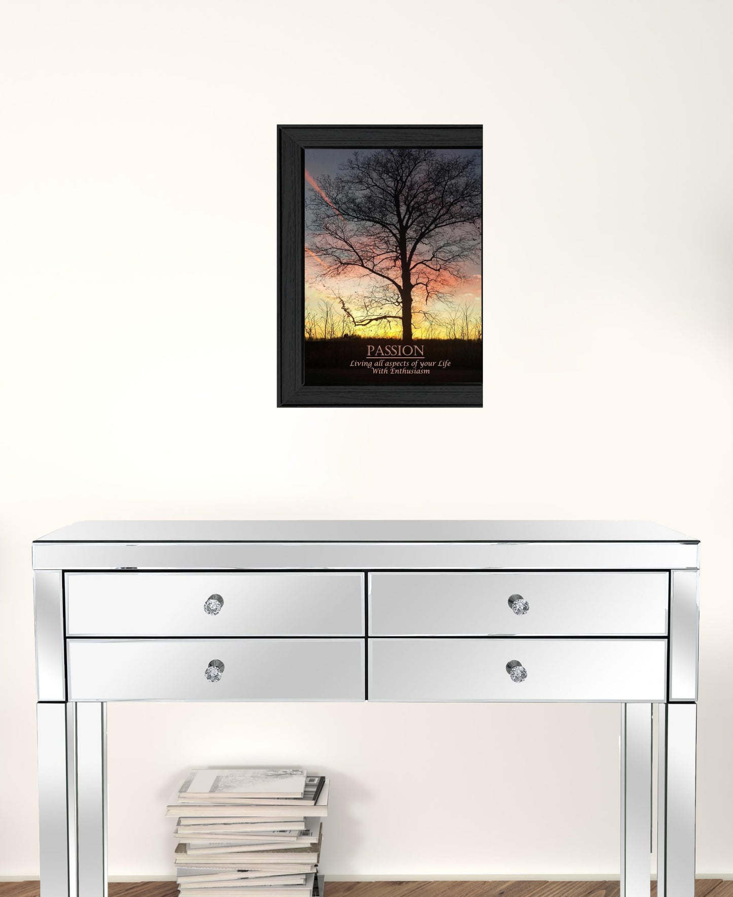 Passion 3 Black Framed Print Wall Art