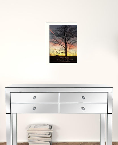 Passion 4 White Framed Print Wall Art