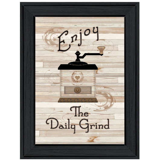 The Daily Grind 2 Black Framed Print Wall Art