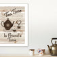 Tea Time 4 White Framed Print Kitchen Wall Art