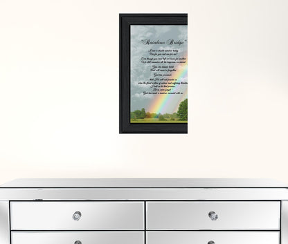 Rainbow Bridge 3 Black Framed Print Wall Art