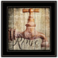 Rinse 2 Black Framed Print Wall Art