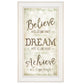 Believe 2 White Framed Print Wall Art