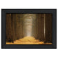 Yellow Path Black Framed Print Wall Art