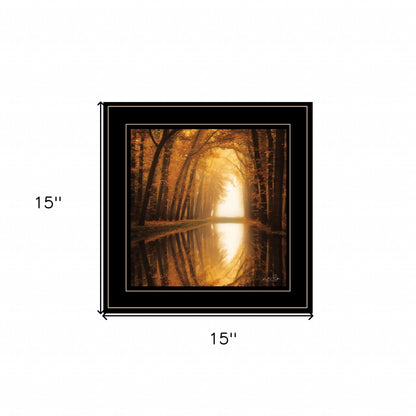 Lochem Reflections 2 Black Framed Print Wall Art