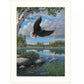 On Eagles Wings 2 White Framed Print Wall Art