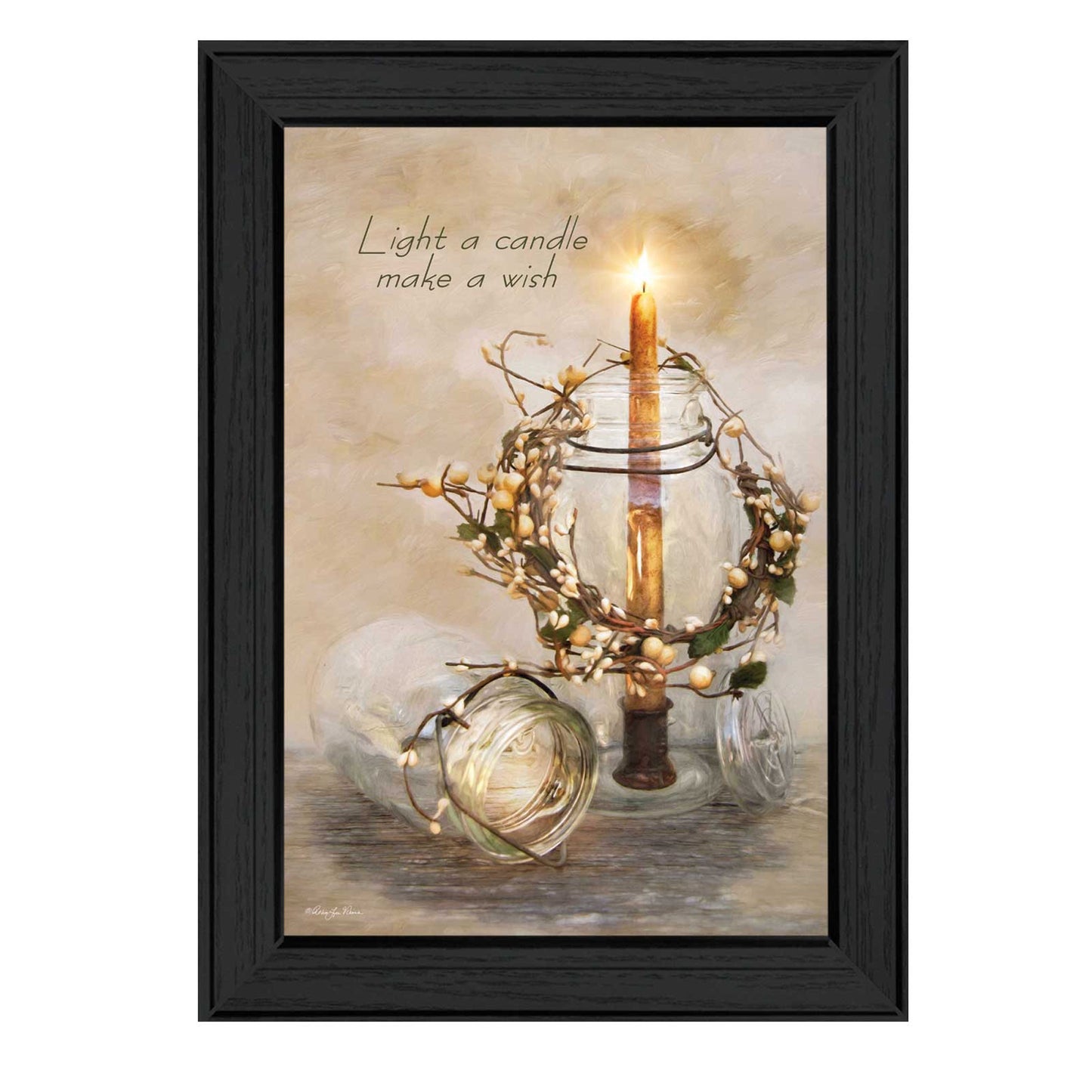 Make A Wish Black Framed Print Wall Art