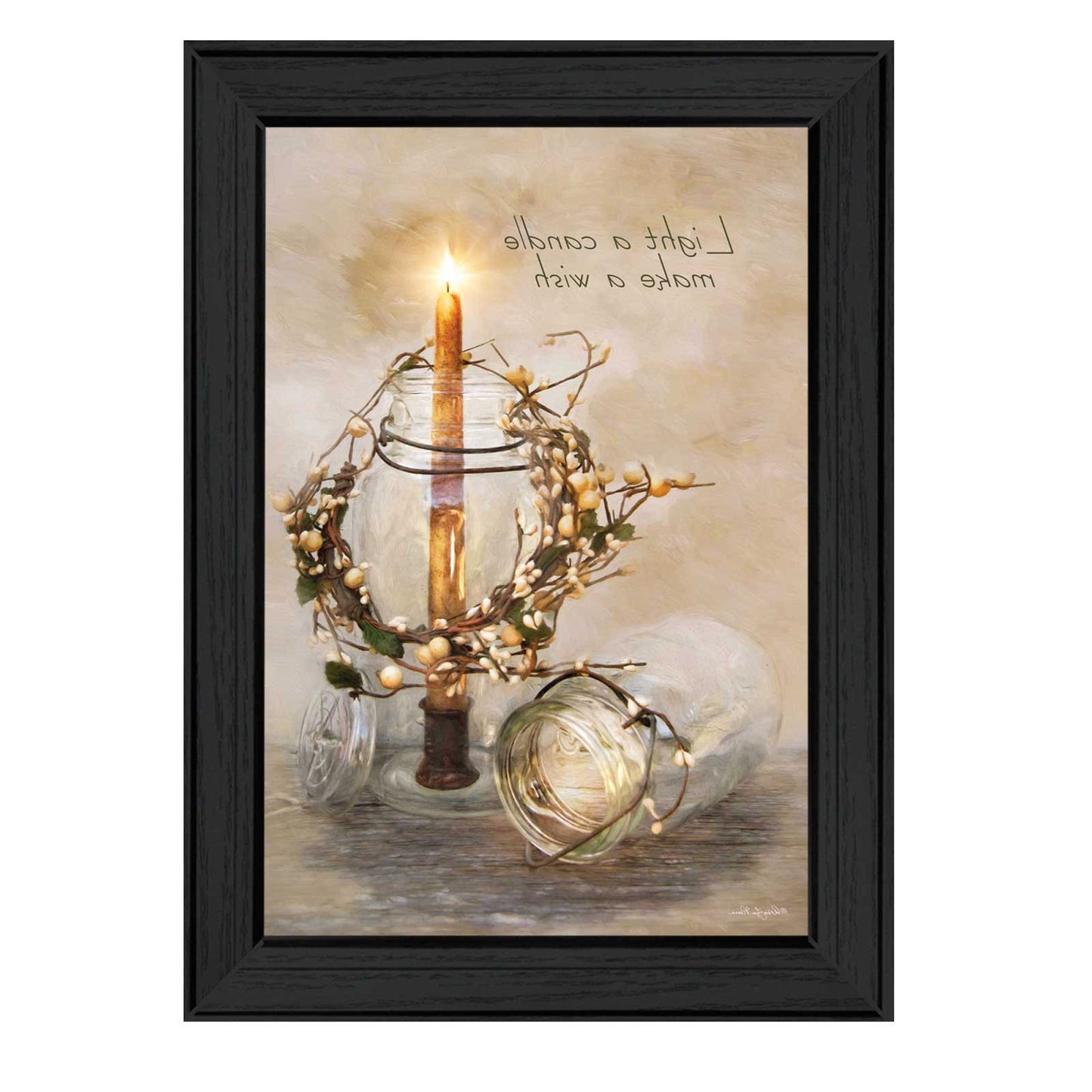 Make A Wish Black Framed Print Wall Art