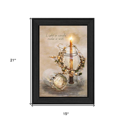 Make A Wish Black Framed Print Wall Art