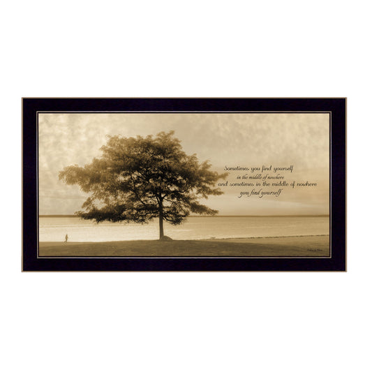 Find Yourself Black Framed Print Wall Art