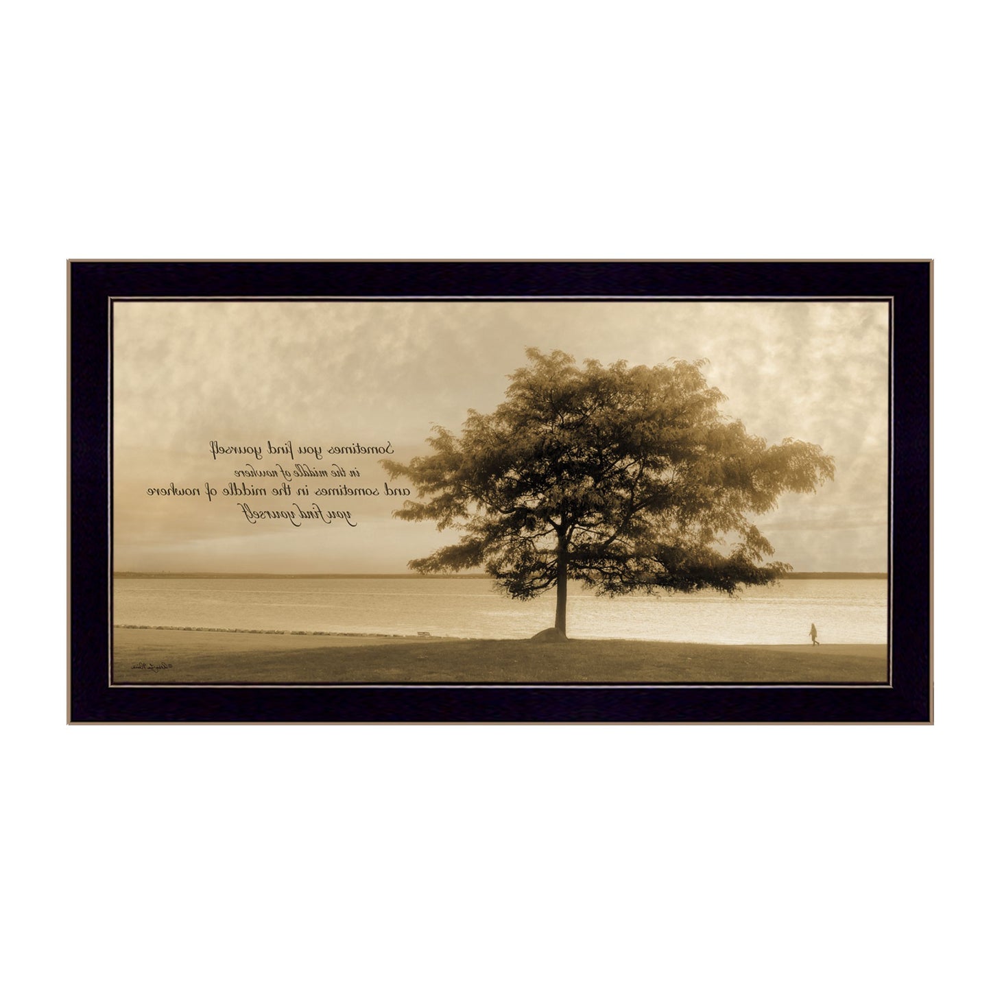 Find Yourself Black Framed Print Wall Art