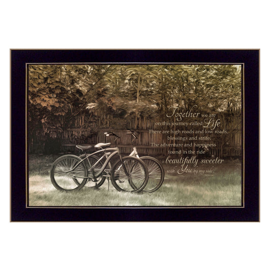 Journey Together 3 Black Framed Print Wall Art