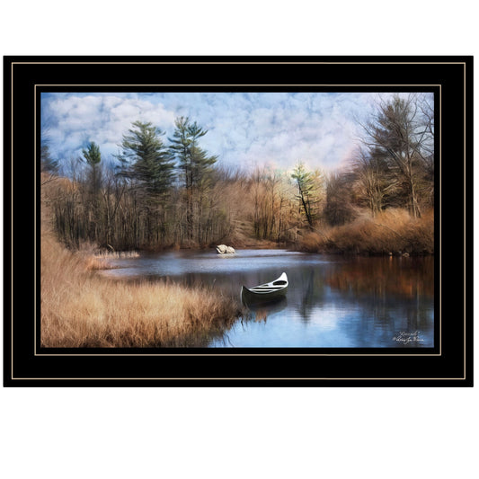 Riverside 2 Black Framed Print Wall Art