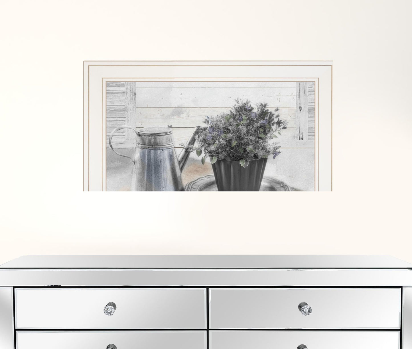 Light and Airy White Framed Print Wall Art