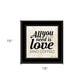 All You Need is Love and Coffee 2 Black Framed Print Wall Art