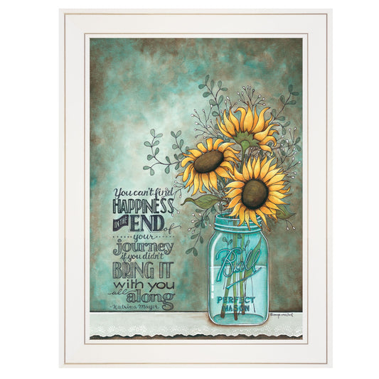 All Along 1 White Framed Print Wall Art