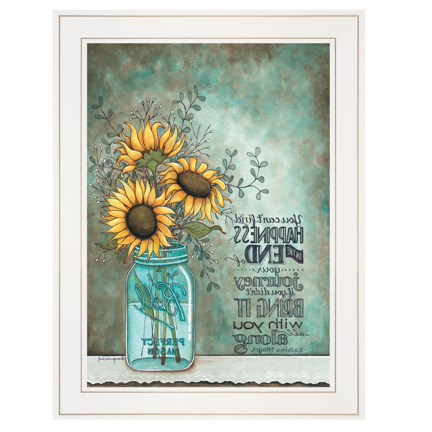 All Along 1 White Framed Print Wall Art