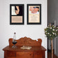 Set Of Two Marriage Black Framed Print Wall Art